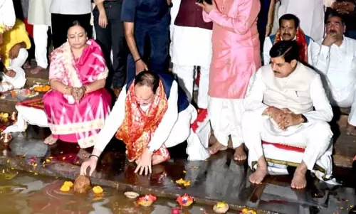 Jabalpur: नर्मदा आरती में नड्डा व डॉ. यादव की उपस्थिति