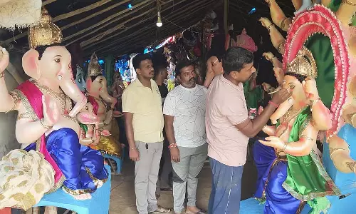 Bagepalli : कोलकाता के कलाकारों द्वारा निर्मित गणेश