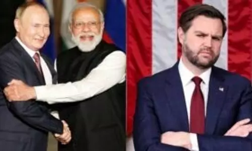 ट्रम्प का भारत पर टैरिफ रूस को यूक्रेन युद्ध रोकने के लिए मजबूर करेगा: वेंस