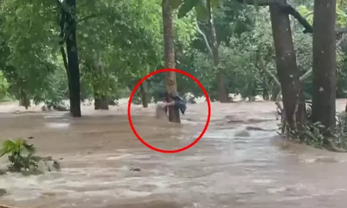 बारिश से जनजीवन प्रभावित, नदी-नाले उफान पर, नाले में फंसे ग्रामीण का रेस्क्यू
