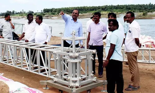 Koppal : तुंगभद्रा नदी के तट पर आरती समारोह