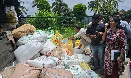 Somwarpet : कलासांते में बेचा जा रहा 42 क्विंटल अन्नभाग्य चावल जब्त किया गया