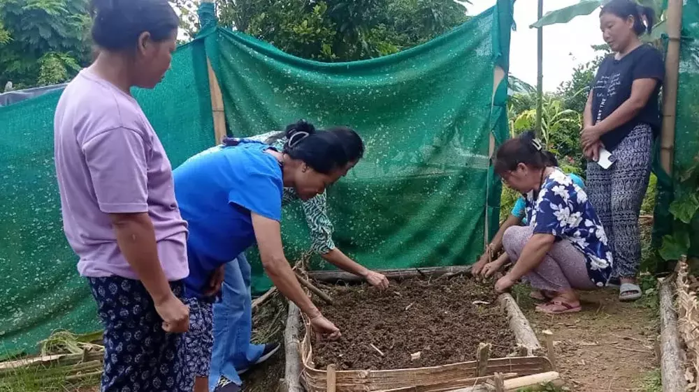 मोकोकचुंग में NARI के तहत प्रशिक्षण सह प्रदर्शन