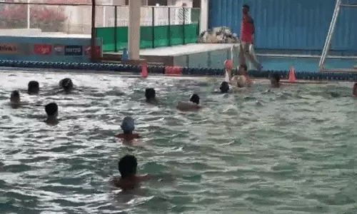 Jhajjar: छठी राज्य स्तरीय वाटर पोलो प्रतियोगिता के लिए तैयार झज्जर