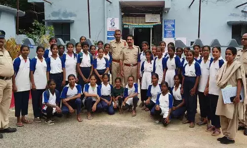 Gajwel ACP ने कबड्डी प्रतियोगिता में दूसरे स्थान पर आने पर कस्तूरबा की छात्राओं को बधाई दी