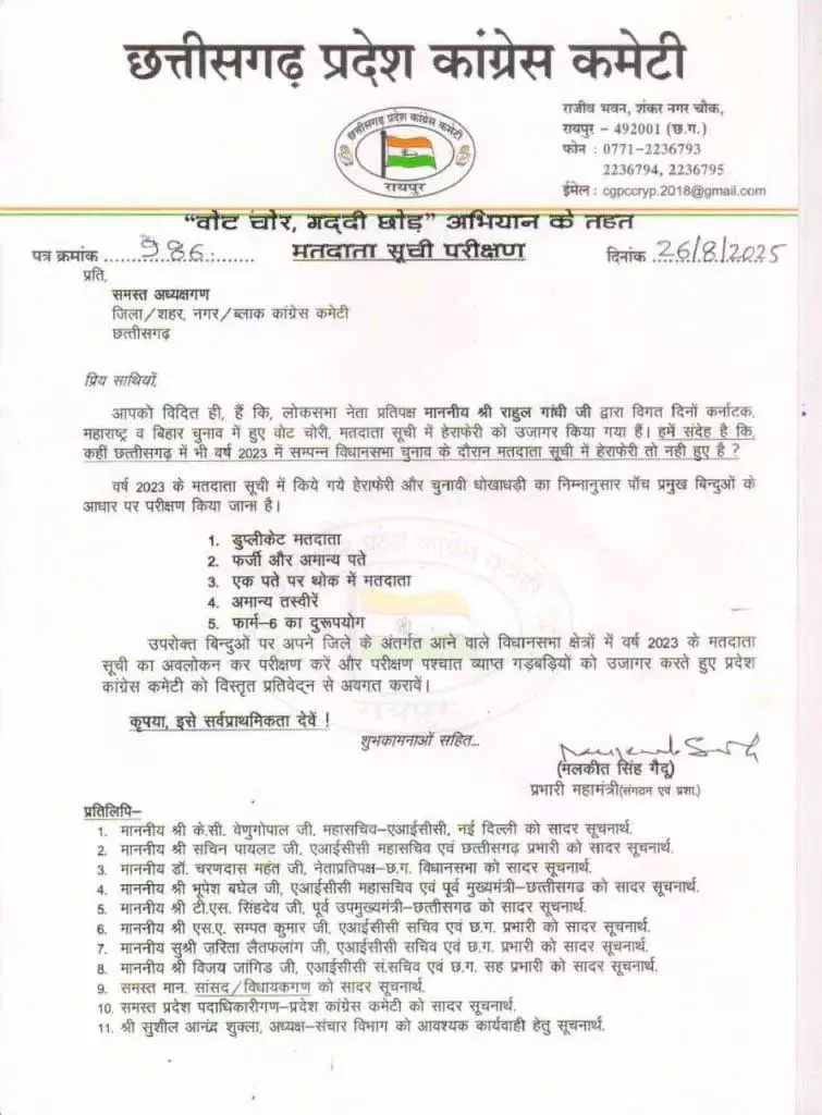 कांग्रेस के जिला अध्यक्षों को फर्जी वोटर ढूंढने की जिम्मेदारी कांग्रेस के जिला अध्यक्षों को फर्जी वोटर ढूंढने की जिम्मेदारी