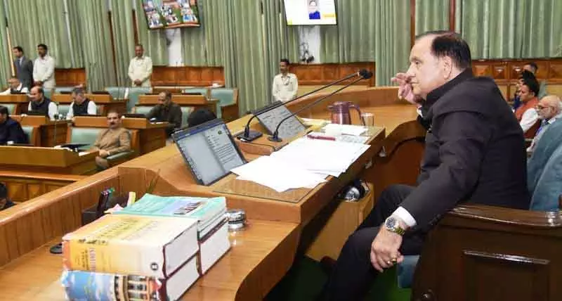 राजस्व मंत्री के लिखित जवाब रिकॉर्ड का हिस्सा माने जाएंगे: Himachal Assembly Speaker राजस्व मंत्री के लिखित जवाब रिकॉर्ड का हिस्सा माने जाएंगे: Himachal Assembly Speaker