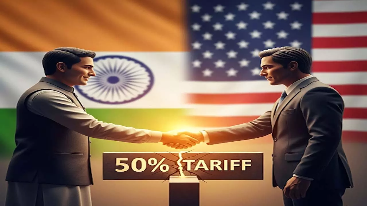 भारत-अमेरिका व्यापार वार्ता जारी, 50% टैरिफ लागू होने के बावजूद बातचीत के संकेत भारत-अमेरिका व्यापार वार्ता जारी, 50% टैरिफ लागू होने के बावजूद बातचीत के संकेत