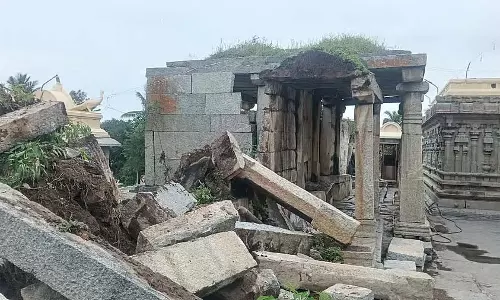 KGF : स्वयं भुवनेश्वर मंदिर का एक हिस्सा ढहा