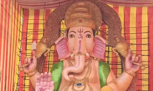 72 फीट ऊंची इको-फ्रेंडली डुंडी गणपति प्रतिमा बनी आकर्षण का केंद्र