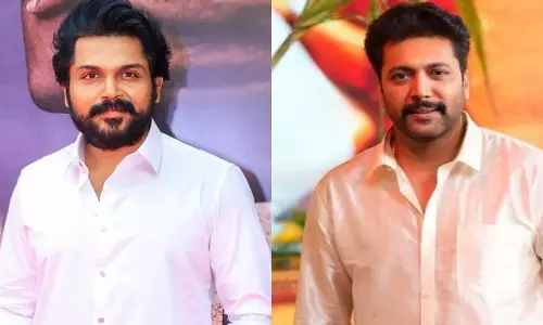 Karthi ने पुष्टि की कि रवि मोहन ने दोहरे नायक वाली फिल्म बनाई है Karthi ने पुष्टि की कि रवि मोहन ने दोहरे नायक वाली फिल्म बनाई है