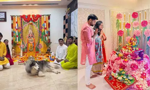 सूर्यकुमार यादव और तिलक वर्मा ने घर पर मनाई गणेश चतुर्थी