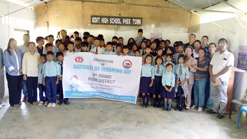 Nagaland में राष्ट्रीय कृमि मुक्ति दिवस मनाया गया