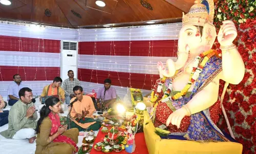 गणेश चतुर्थी पर मुख्यमंत्री निवास में पधारे गणपति