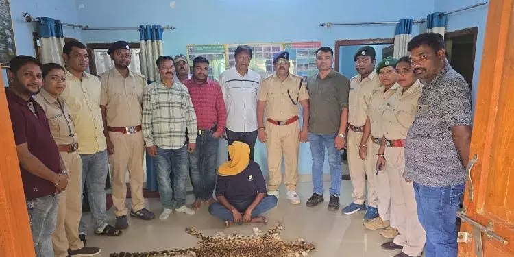 नुआपाड़ा में तेंदुए की खाल जब्त, एक गिरफ्तार नुआपाड़ा में तेंदुए की खाल जब्त, एक गिरफ्तार