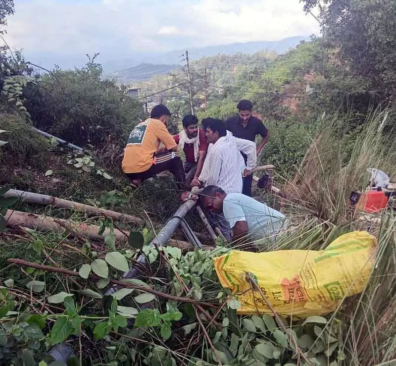 Himachal: भूस्खलन से नूरपुर प्यासा Himachal: भूस्खलन से नूरपुर प्यासा
