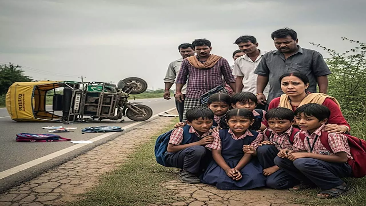 सड़क हादसा: ई-रिक्शा पलटने से आठ वर्षीय बच्ची की मौत सड़क हादसा: ई-रिक्शा पलटने से आठ वर्षीय बच्ची की मौत