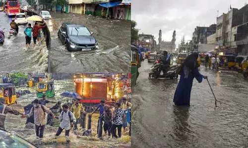 Hyderabad और पड़ोसी जिलों में आज रात तक बारिश होती रही