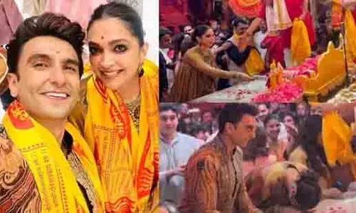 Ranveer का नया लुक पूजा में छाया, दीपिका पादुकोण की एलीगेंस रही बेजोड़ Ranveer का नया लुक पूजा में छाया, दीपिका पादुकोण की एलीगेंस रही बेजोड़