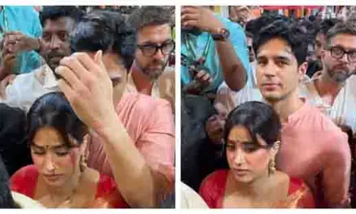 Janhvi Kapoor: भीड़ में मिली परेशानी, सिद्धार्थ मल्होत्रा ने की सुरक्षा