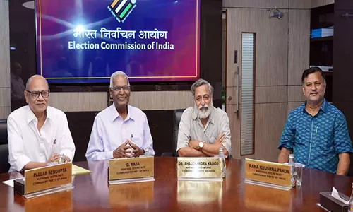 CEC ज्ञानेश कुमार ने डी राजा के नेतृत्व वाले सीपीआई प्रतिनिधिमंडल के साथ बैठक की