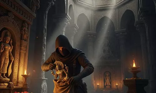 मंदिरों में चोरी करने वाला आरोपी गिरफ्तार, सीसीटीवी और त्रिनयन एप से खुला राज