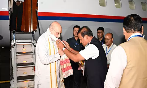 अमित शाह गुवाहाटी पहुंचे, BJP कोर मीटिंग की करेंगे अध्यक्षता