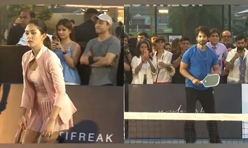 Shahid Kapoor और मीरा राजपूत ने मज़ेदार पिकलबॉल फ़ेसऑफ़ में दिखाया अपना स्पोर्टी रूप