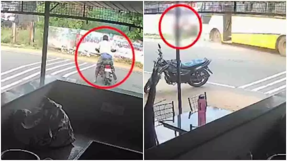 Cuddalore: दर्दनाक सड़क हादसा, वीडियो आया सामने Cuddalore: दर्दनाक सड़क हादसा, वीडियो आया सामने