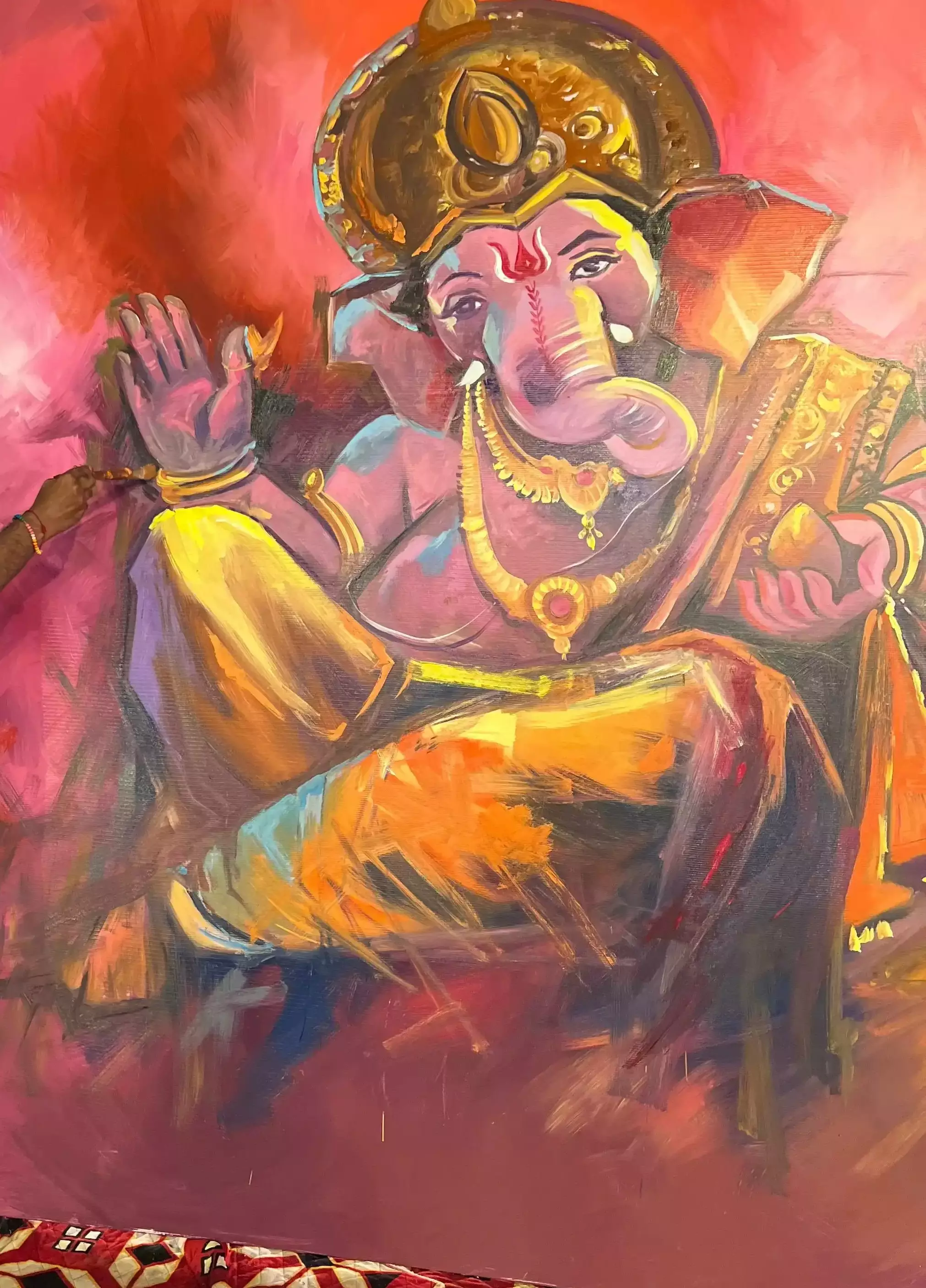 Jind: जींद गणपति महोत्सव में 11 फुट की लाइव पेंटिंग Jind: जींद गणपति महोत्सव में 11 फुट की लाइव पेंटिंग