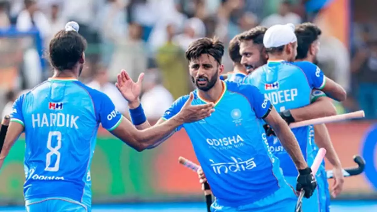 Hockey एशिया कप: भारत ने चीन को 4-3 से हराकर अभियान की शुरुआत की Hockey एशिया कप: भारत ने चीन को 4-3 से हराकर अभियान की शुरुआत की