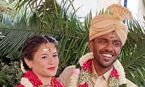 अमेरिकी महिला इंजीनियर ने कोयंबटूर के एक युवक का हाथ थामा