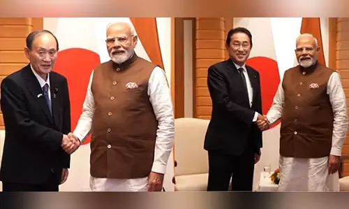 PM मोदी ने जापान के पूर्व प्रधानमंत्री योशीहिदे सुगा और फुमियो किशिदा से मुलाकात की PM मोदी ने जापान के पूर्व प्रधानमंत्री योशीहिदे सुगा और फुमियो किशिदा से मुलाकात की