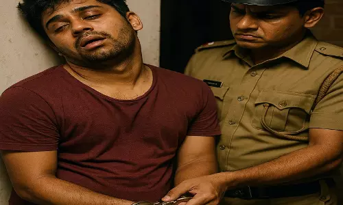 CG: शराब के नशे में धुत युवक गिरफ्तार