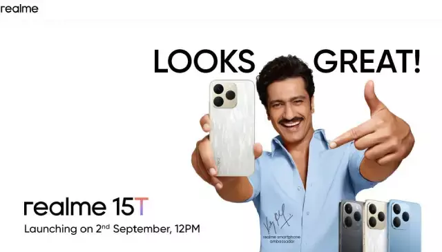 Realme 15T भारत में 2 सितंबर को होगा लॉन्च, मिलेगी 7000mAh की बड़ी बैटरी Realme 15T भारत में 2 सितंबर को होगा लॉन्च, मिलेगी 7000mAh की बड़ी बैटरी