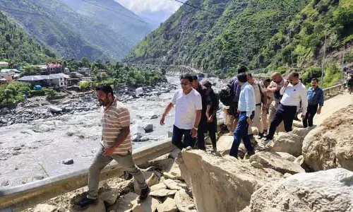 Negi ने आपदा प्रभावित चंबा जिले का दौरा किया