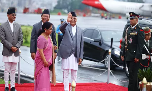 नेपाल के प्रधानमंत्री तियानजिन में SCO शिखर सम्मेलन में भाग लेने के लिए चीन रवाना हुए