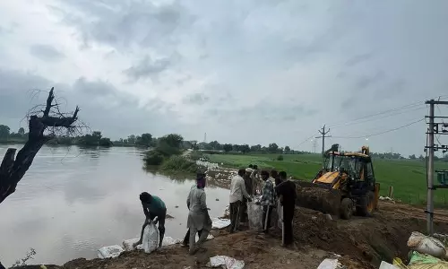 घग्गर नदी खतरे के निशान को पार कर गई, Sirsa में बाढ़ का खतरा