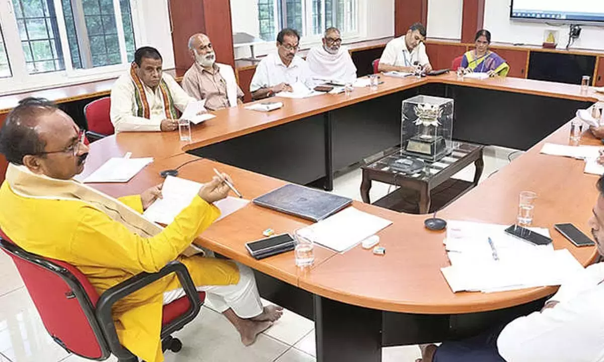 ईओ ने TTD धार्मिक परियोजनाओं की समीक्षा की ईओ ने TTD धार्मिक परियोजनाओं की समीक्षा की