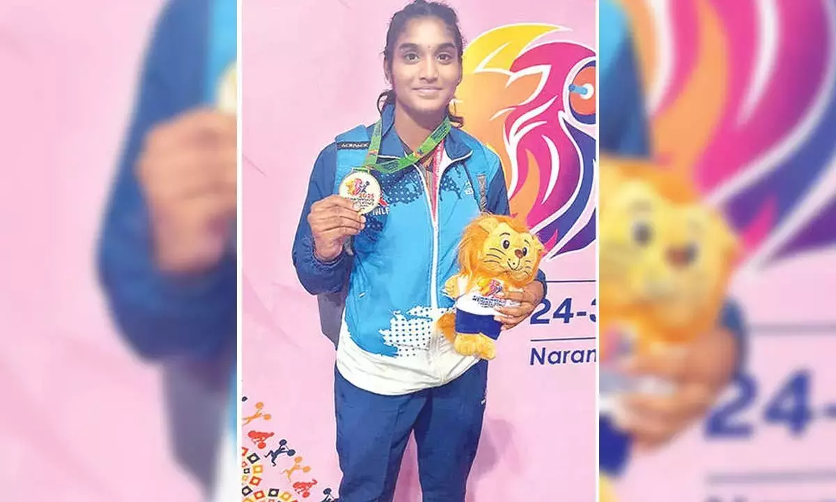 Andhra: जुइथा ने राष्ट्रमंडल भारोत्तोलन चैम्पियनशिप में स्वर्ण पदक जीता Andhra: जुइथा ने राष्ट्रमंडल भारोत्तोलन चैम्पियनशिप में स्वर्ण पदक जीता