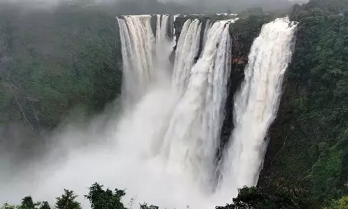 Karnataka : जोग फॉल्स में पानी की रौनक लौट आई है