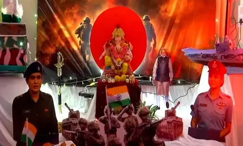 Ganeshotsav में ऑपरेशन सिंदूर को श्रद्धांजलि