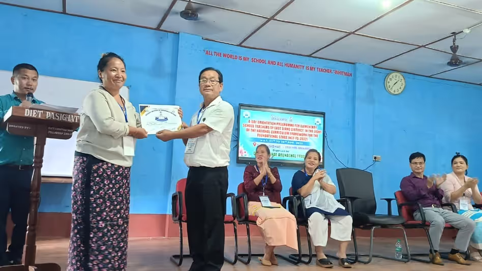 Arunachal  प्रदेश के शिक्षकों को डाइट पासीघाट में अद्यतन शैक्षणिक विधियों पर प्रशिक्षित किया
