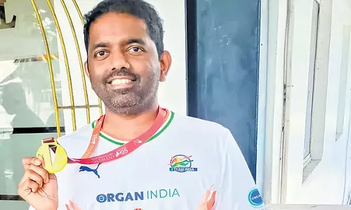 दो किडनी ट्रांसप्लांट के बाद, मिथुन अशोक ने विश्व खेलों में स्वर्ण पदक जीता दो किडनी ट्रांसप्लांट के बाद, मिथुन अशोक ने विश्व खेलों में स्वर्ण पदक जीता