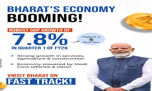 केंद्रीय मंत्रियों ने GDP वृद्धि को बताया PM नरेंद्र मोदी के सुधार-संचालित शासन का प्रमाण केंद्रीय मंत्रियों ने GDP वृद्धि को बताया PM नरेंद्र मोदी के सुधार-संचालित शासन का प्रमाण