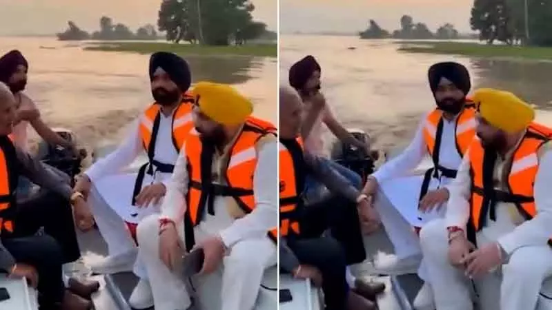 Punjab के 3 मंत्रियों द्वारा बाढ़ का निरीक्षण करते समय क्रूज़ यात्राओं पर चर्चा करने पर विपक्ष भड़क गया Punjab के 3 मंत्रियों द्वारा बाढ़ का निरीक्षण करते समय क्रूज़ यात्राओं पर चर्चा करने पर विपक्ष भड़क गया