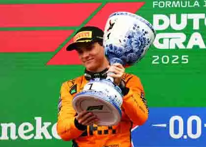 Dutch Grand Prix: पियास्ट्री ने जीता, नॉरिस नाटक के कारण बाहर Dutch Grand Prix: पियास्ट्री ने जीता, नॉरिस नाटक के कारण बाहर