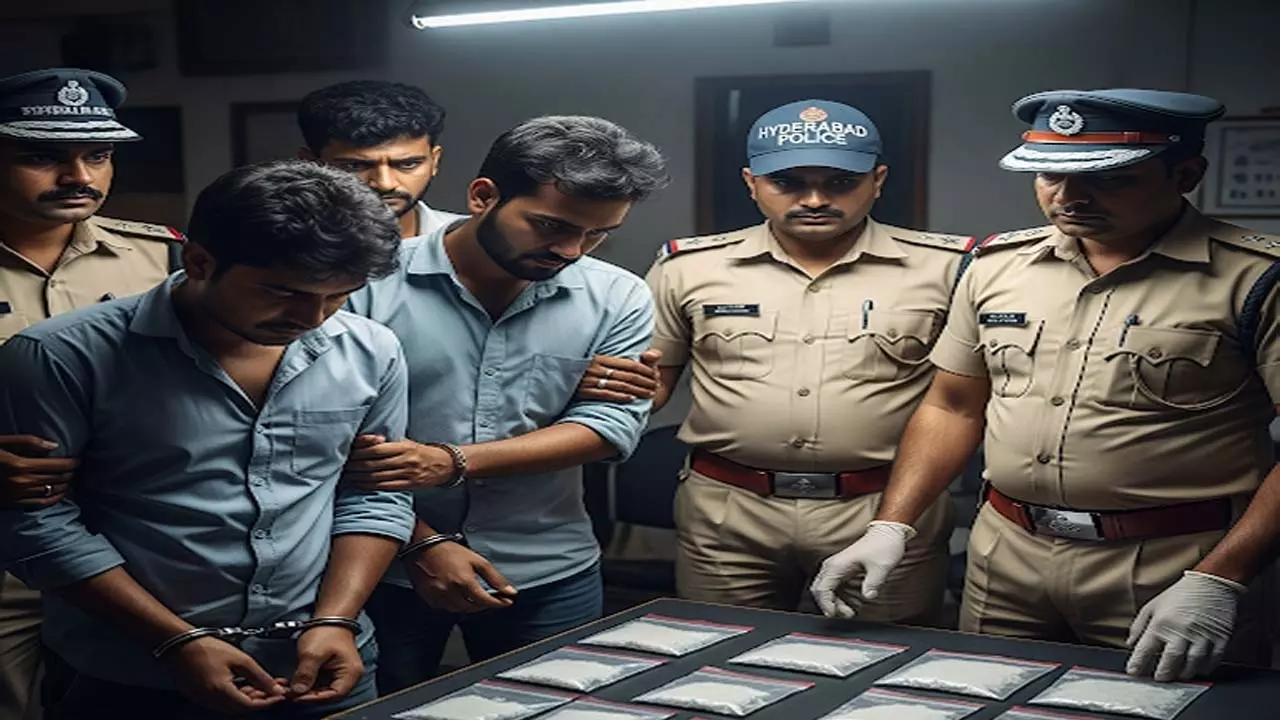 हैदराबाद में MDMA ड्रग्स के साथ तीन आरोपी गिरफ्तार हैदराबाद में MDMA ड्रग्स के साथ तीन आरोपी गिरफ्तार