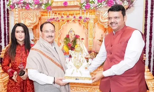 गणेशोत्सव 2025: भाजपा अध्यक्ष जेपी नड्डा ने मुंबई के लालबागचा राजा में पूजा-अर्चना की