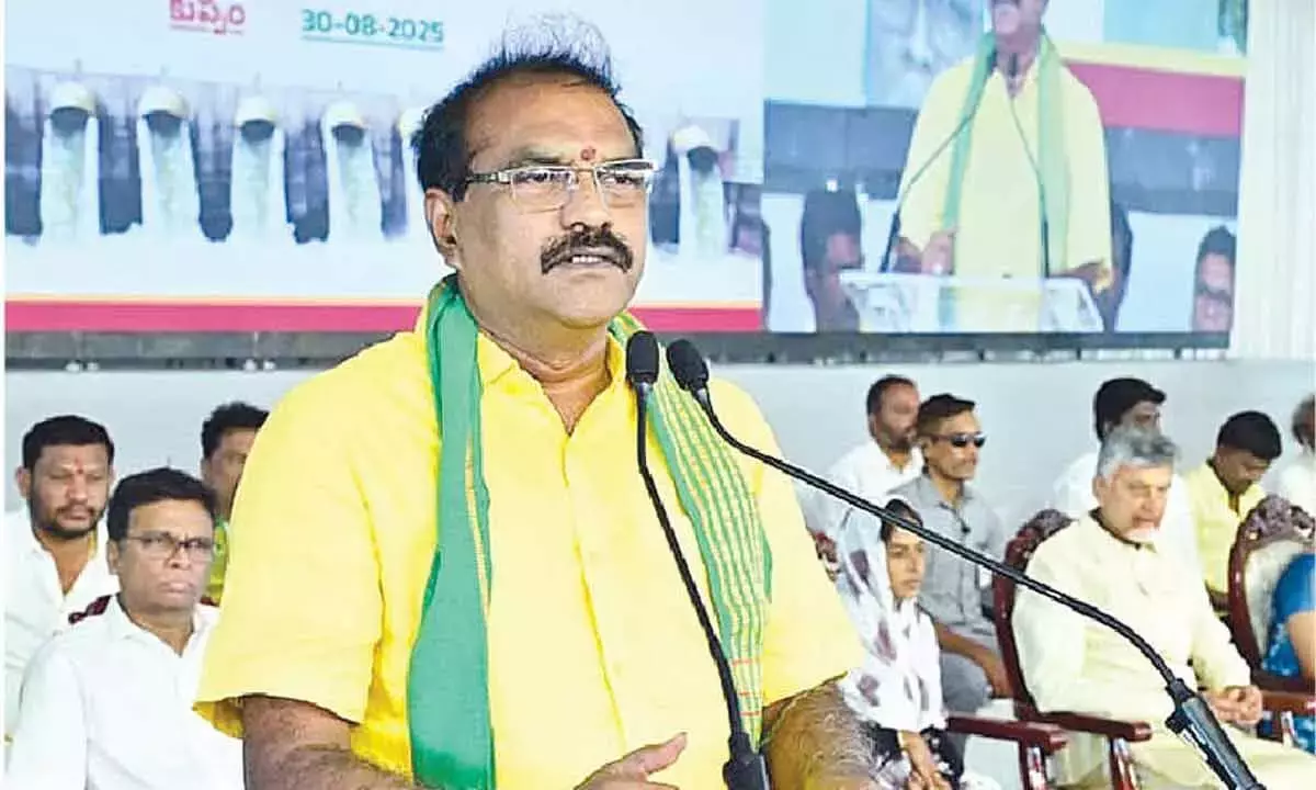 सीएम ने एशिया की सबसे बड़ी नहर के साथ रायलसीमा का सपना पूरा किया: मंत्री निम्माला सीएम ने एशिया की सबसे बड़ी नहर के साथ रायलसीमा का सपना पूरा किया: मंत्री निम्माला